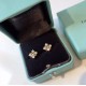 Tiffany Tiffany Schlumberger Collection Crossed Quadruple Diamond Stud Earrings Simple and versatile Yellow Gold Selected high quality s925 sterling silver material plated in 14k yellow gold Split color plating 055080