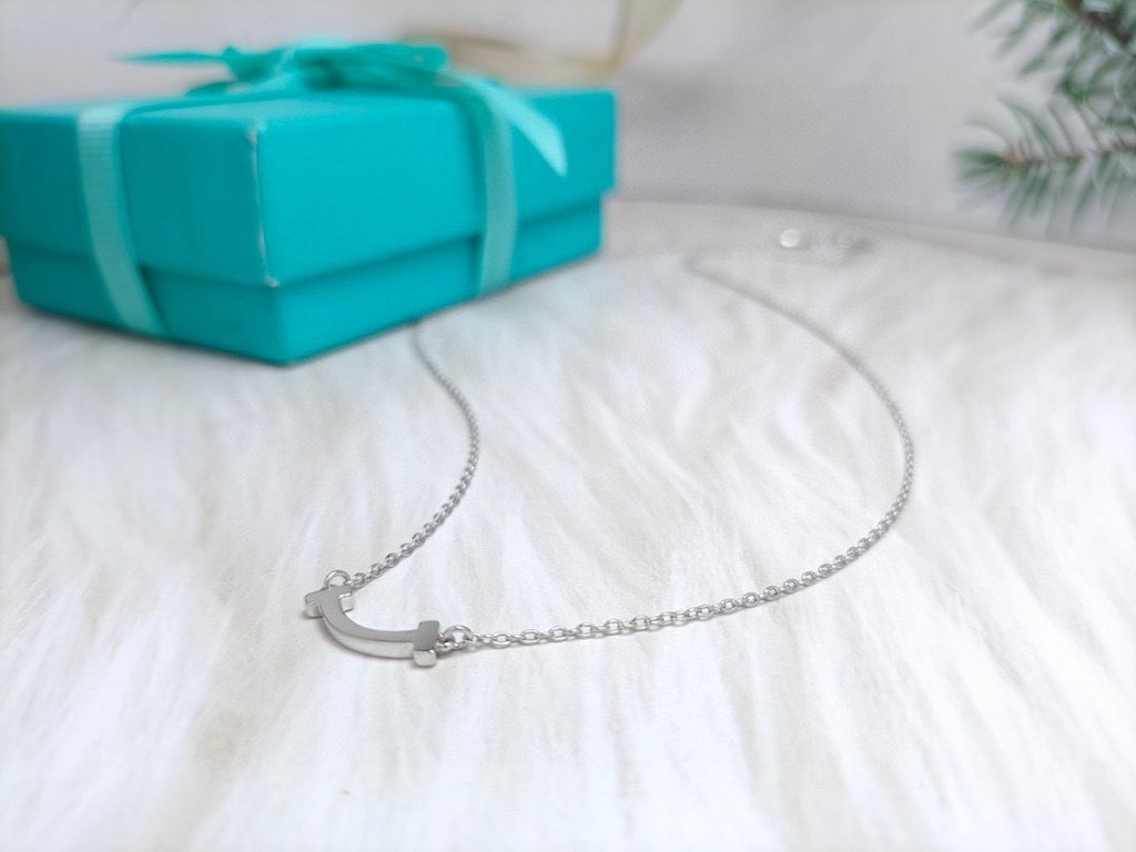 Tiffany Tiffany mini Mini Smooth Diamond Free Smile Necklace Smile collection is always classic and versatile Selected German imported s925 sterling silver material plating thick gold rose gold platinum yellow gold three