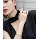 Tiff Tiffany 2020 T1 Series Glossy Bracelet Tiffany Double T Bracelet   Exclusive Premiere High-end Customized Goddesses The same model Designed to show off the delicate elegance and understated blossoming of self-confid