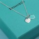 Tiffany  Tiffany Classic Blue Enamel Double Heart Tag Necklace