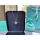 Tiffany  Tiffany Classic Blue Enamel Double Heart Tag Necklace