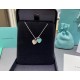 Tiffany  Tiffany Classic Blue Enamel Double Heart Tag Necklace