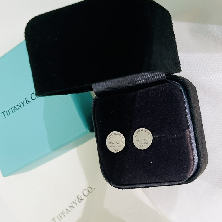 Tiffany Tiffany 22 years new classic logo circle   earrings Exclusive one to one customized symbolize the civilization of the classic elements Original ag925 sterling silver Guarantee the highest version of the market Co