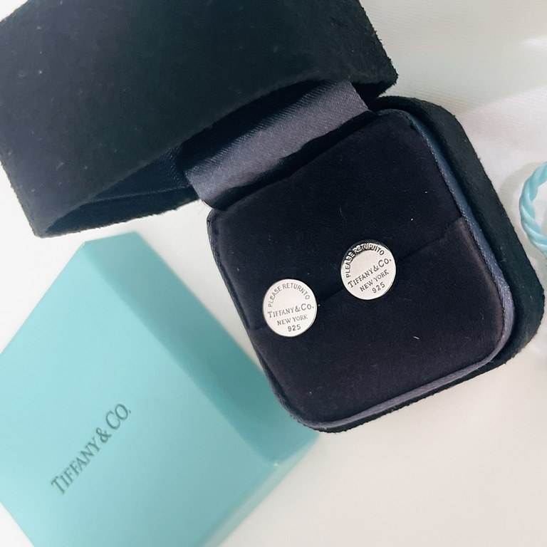 Tiffany Tiffany 22 years new classic logo circle   earrings Exclusive one to one customized symbolize the civilization of the classic elements Original ag925 sterling silver Guarantee the highest version of the market Co