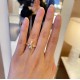 Tiffany tiff T1 Series Newest Single T Half Diamond Ring Exclusive High-end Customization Yang Mi Goddess Same Model The design highlights the exquisite elegance, low-key bloom confidence Very delicate and eye-catching. 