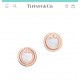 Tiffany Tiffany 2019 new listing T series white mother-of-pearl double T button earrings daily versatile single selected Germany imported s925 sterling silver material plating thick gold domestic not yet listed paragraph