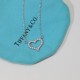 Tiffany Tiffany mini heart necklace   version in S925 sterling silver with original logo plated in 18k  .