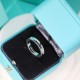 Tiffany Tiffany 1837 Ring CNC version in S925 sterling silver  Size  Wide 38 Narrow 35