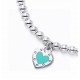 [Replacement level] tiff Tiffany   Peach Heart Blue Enamel Heart Tag Bracelet Classic Hundred Newest   Single Genuine Synchronized 925 Sterling Silver Built by Actual Photographs Exquisite Craftsmanship   Popular Tiffany