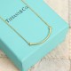 Medium glossy version Precision version  Medium Tiffany  Tiff Co. smiley   double t necklace model Shipped! Haute Couture Electroplated 18k gold craftsmanship absolutely unrecognizable to the naked eye flash positive   D