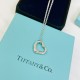 T Family Tiffany New Love Heart Five Diamonds Necklace.S925 Sterling Silver Tiffany's designs never pander to the ebb and flow of fashions, and so they never go out of style, as they are completely above the trends Beaut