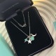 SpotC297  Tiffany Tiffany new heart sign star lightning crescent classic elements necklace classic match counter new match single genuine synchronization counter consistent S925 sterling silver to create real shot exquis