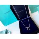 Authentic open version tiffany bow   necklace counter synchronization explosive models   bow     tiffany official website explosive models    imported from Germany 925 sterling silver vacuum plating Pt950 platinum compar