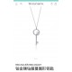 Tiffany Tiffany Victoria Collection Feather Key Necklace Selected German imported s925 sterling silver with thick gold plating Rose gold Platinum Two colors available