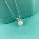 New 9 2  5  Fine Craftsmanship Tiffany Natural Pearl Horse's Eye Necklace Elegant Collection!8mm Japanese akoya saltwater pearl, round, flawless, aurora borealis! In stock. Premium version Great gift for Chinese New Year