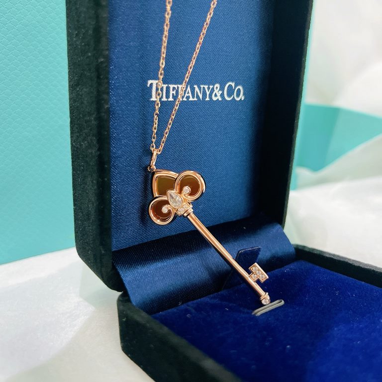 Tiffany Tiffany 22 Years Limited Edition Keys Collection Iris Red Onyx Polished Key Necklace One of tiffany's classic creations, this super versatile necklace is made of S925 sterling silver with natural red onyx, becaus