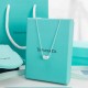 92 5tiffany Tiffany bean necklace Sterling silver material, has been asked by the guests of the Acacia beans to come  , positive and negative double band, front and hang tag with brand steel logo, in foreign countries ha