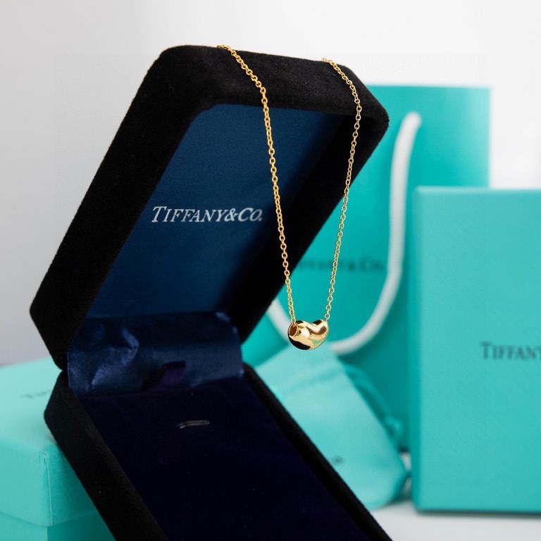 92 5tiffany Tiffany bean necklace Sterling silver material, has been asked by the guests of the Acacia beans to come  , positive and negative double band, front and hang tag with brand steel logo, in foreign countries ha