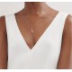 AA836   Exclusive debut Haute Couture Fire open 2021  models Tiffany Cross Half Diamond Necklace Atmospheric and simple design highlights the exquisite elegance, low-key bloom confidence very delicate and eye-catching. O