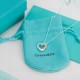 Tiffany Tiff Size Double Heart Double Heart Fashion Peach Heart Necklace High-end replica Original cnc polished S925 sterling silver to create  Original double logo end chain Low-profile elegance and fashionable big bran