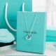 Tiffany Tiff Size Double Heart Double Heart Fashion Peach Heart Necklace High-end replica Original cnc polished S925 sterling silver to create  Original double logo end chain Low-profile elegance and fashionable big bran