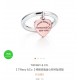 tiff Tiffany new rose gold heart   ring High-end customization Original S925 sterling silver thick plating 18K gold CNC technology counter consistent reproduction Whether it is the material or the wordmark are enough to 