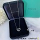 9 2  5   Large, Medium 100, Small 95   Tiffany Heart Heart Necklace, high version, down to the bottom of the cost of 5A high carbon diamonds, customized exclusive precision cutting 160 cutting process Cubic zircon  refra