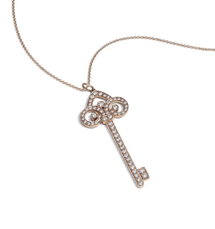 Tiffany Tiffany Key Necklace   Key Sweater Chain  S925 Sterling Silver with 18k gold plating. Original logo Chain length 50-55cm  [925