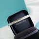 Tiffany Tiffany 1837 Collection Letters Open End Bracelet Classic Selected Original Uniform s925 Sterling Silver Plated 18k Platinum Colorfast and Non-Allergenic Heavy Craftsmanship Sterling Silver Bracelet