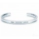 Tiffany Tiffany 1837 Collection Letters Open End Bracelet Classic Selected Original Uniform s925 Sterling Silver Plated 18k Platinum Colorfast and Non-Allergenic Heavy Craftsmanship Sterling Silver Bracelet