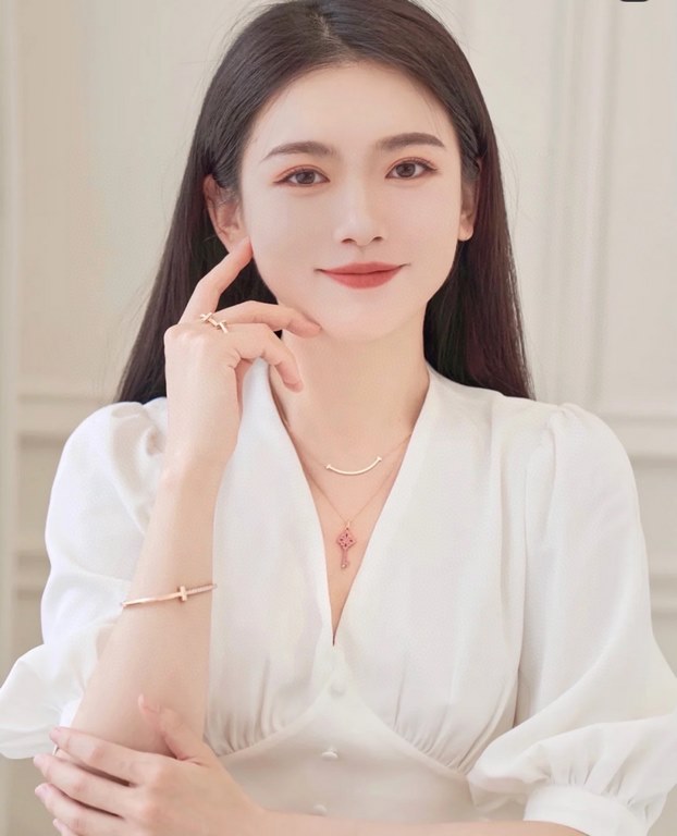 Tanabata Valentine's Day Model  Tiffany Tiffany  21 Years T Family Key 520 Valentine's Day Limited   Necklace   Necklace High-end 925 Sterling Silver Setting Using the market's highest version of imported high-carbon dia