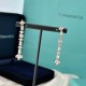 Tiffany Tiffany High Jewelry Collection Square Diamond Tassel Stud Earrings Selection of high quality gold with s925 sterling silver pin Anti-allergy treatment Ultra high end, sparkling and attractive stud earrings