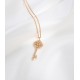 T Sunflower mini key   necklaceThis is her home sunflower sweater chain mini models, sa said, many people like this style but feel too big and too long, so out of this mini version of the collarbone chain, wearing a very