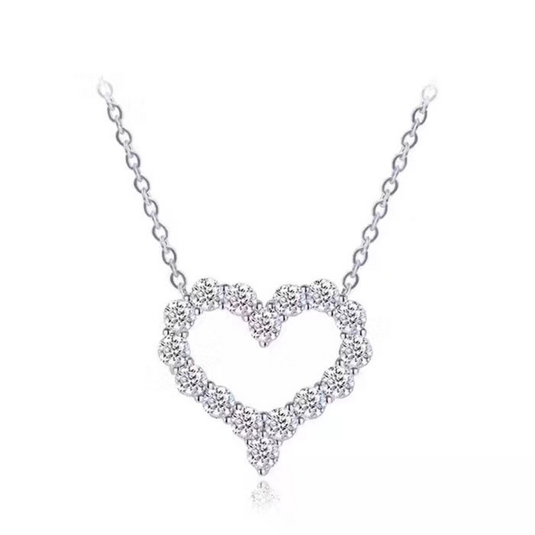 Tiffany Tiffany openworked heart necklace never out of fashion classic models large or small polished process to beat the market version of the rhythm of never enough to sell recognize my version of ultra-finish cost-eff