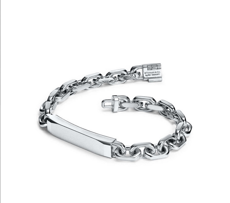 Crafted in sterling silver, this I.D. link bracelet features a bar design for engraving and a utilitarian twist on classic American design.The Tiffany 1837 Makers Collection bears a maker's mark inspired by the famed Tif