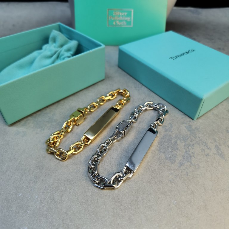 Crafted in sterling silver, this I.D. link bracelet features a bar design for engraving and a utilitarian twist on classic American design.The Tiffany 1837 Makers Collection bears a maker's mark inspired by the famed Tif