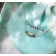 B398  Tiffany Tiffany Mini Smile Necklace Selected German imported S925 sterling silver with 18k gold plating Classic, timeless, handmade, white gold, rose goldplatinum... 060090