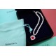 [Replacement level] tiff Tiffany   Peach heart red enamel heart tag bracelet Classic versatile Newest   Single authentic synchronized 925 sterling silver to create real exquisite craftsmanship    popular Tiffany theme is