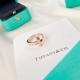 Tiffany tiff T1 Series Newest Single T Row Diamond Ring Exclusive High-end Customization Yang Mi Goddess Same Model The design highlights the exquisite elegance, low-key bloom confidence Very delicate and eye-catching. O