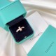 Tiffany tiff T1 Series Newest Single T Row Diamond Ring Exclusive High-end Customization Yang Mi Goddess Same Model The design highlights the exquisite elegance, low-key bloom confidence Very delicate and eye-catching. O