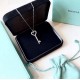 Tiffany Tiffany Keys Collection Heart Key Necklace Ultra fine craftsmanship Original one-to-one customization Made of imported s925 sterling silver with thick gold plating No fading and no allergy Precision crafted the h