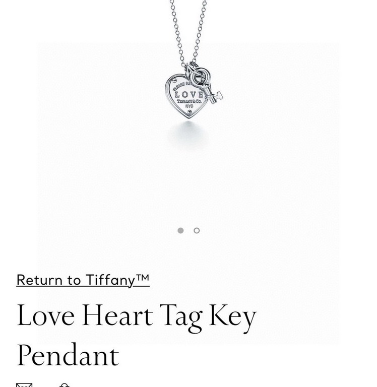 Thursday  TIFF Tiffany Open Your Heart Heart Plaque Key Love Necklace Inspired by the 1969 Please Return To Love collection, the unique unlocking design is extremely meaningful, simple, and pure, and it is the perfect wa