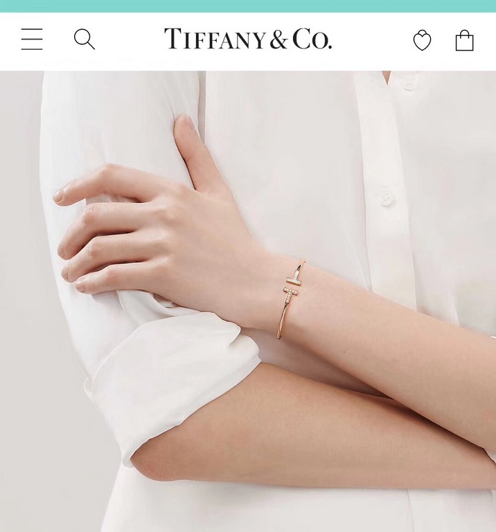 Tiffany Tiffany new listing counter super hot models, no one double t asymmetric white mother-of-pearl bracelet classic design added a little surprise, super beautiful greasy electroplating 18k gold process counter versi