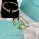 Tiffany Tiffany Summer New Polished Double T Open Bracelet Chunky Selected imported sub-gold material plated with thick gold, ultra-fine workmanship, the highest version on the market, in three colors