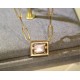 t home elegant purple square   necklace Pink and purple color is more girly A dainty feeling