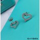 High version, the blood of the use of 5A high carbon diamonds, Tiffany heart heart-shaped earrings customized exclusive fine-cut 160 cutting process Cubic zircon  refractive index ultra-high Bling Bling flash     Exclusi