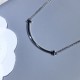 T home medium version smile necklace   light gold version k whiteThe whole piece, including the tail hanging small T are CNC lathe carved molding, the main piece of the overall super three-dimensional lines straight and 