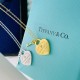 Tiffany Tiffany 22 years new large heart plate key single diamond necklace classic versatile counter new versatile single authentic synchronization counter consistent S925 sterling silver to create real photography exqui