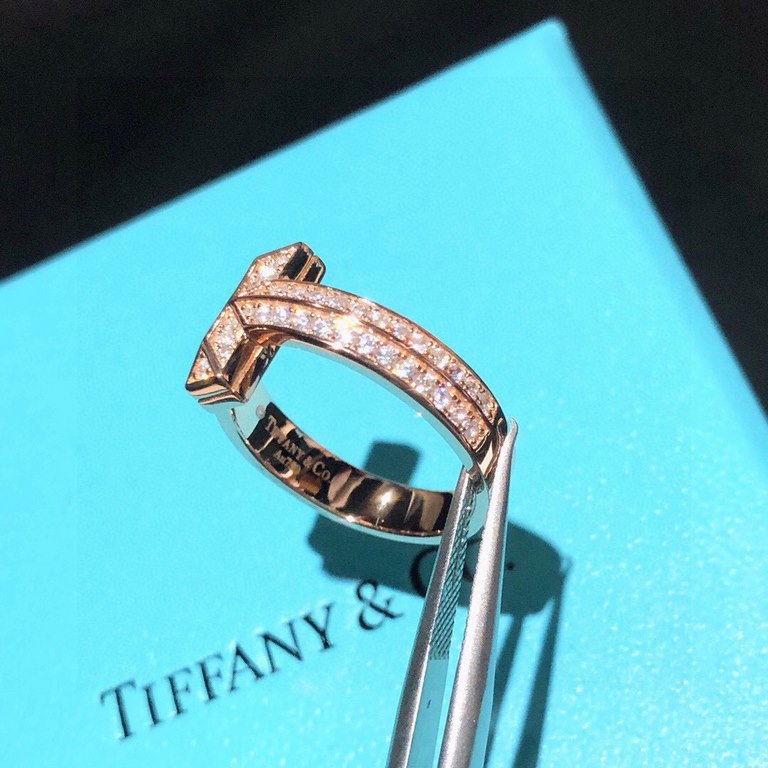 Tiffany tiff T1 Series Newest Ring Exclusive High-end Customization Yang Mi Goddess Same Model The design highlights the exquisite elegance, low-key bloom confidence Very delicate and eye-catching. Original material 925 