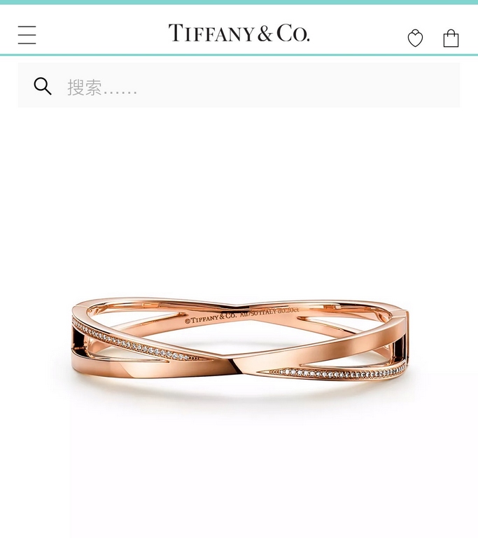 Exclusive debut Haute Couture Fire open 22s  models Tiffany cross half diamond bracelet design atmospheric simplicity highlights the exquisite elegance, low-key bloom confidence very delicate and eye-catching. Original 9